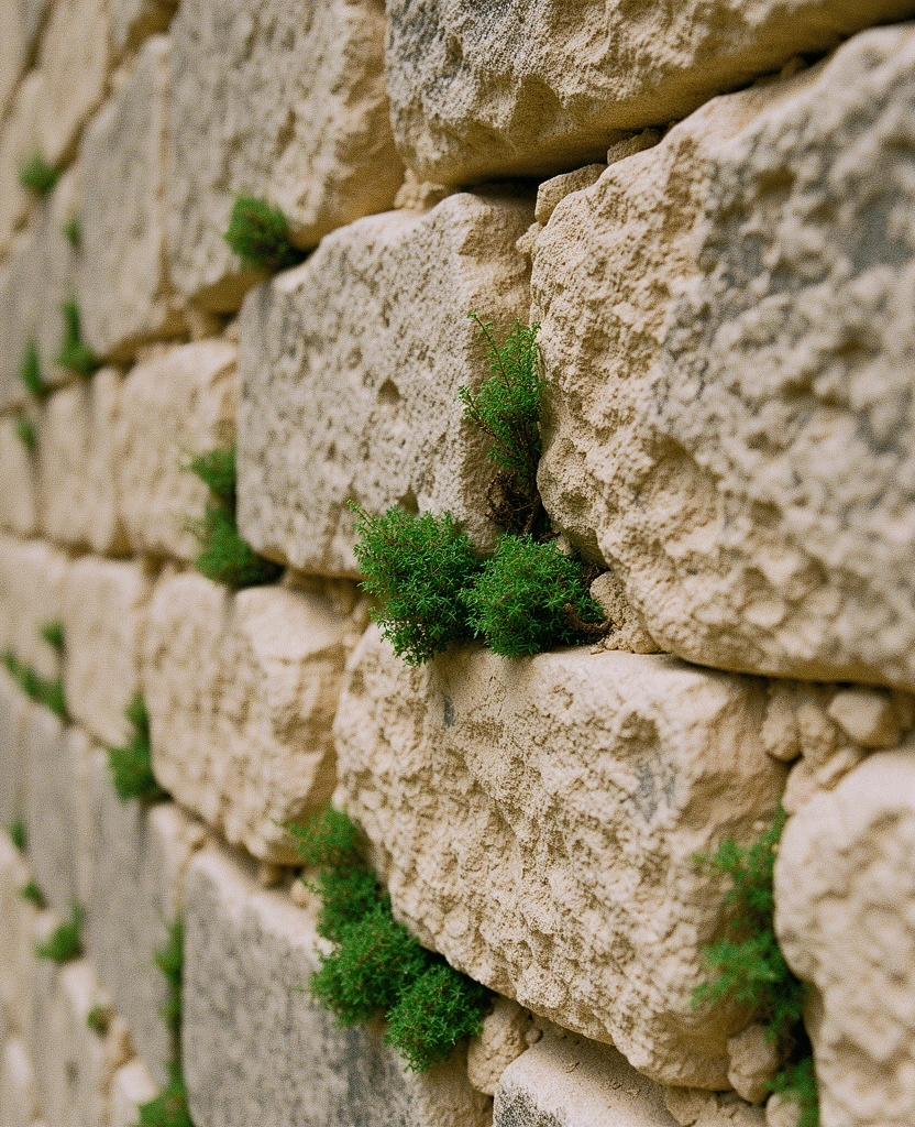 Weathered stone wall in Murcia symbolizing grounded persistence