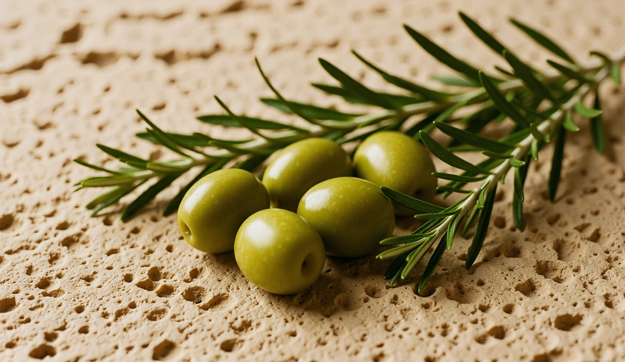 Macro perspective of Mediterranean botanical textures